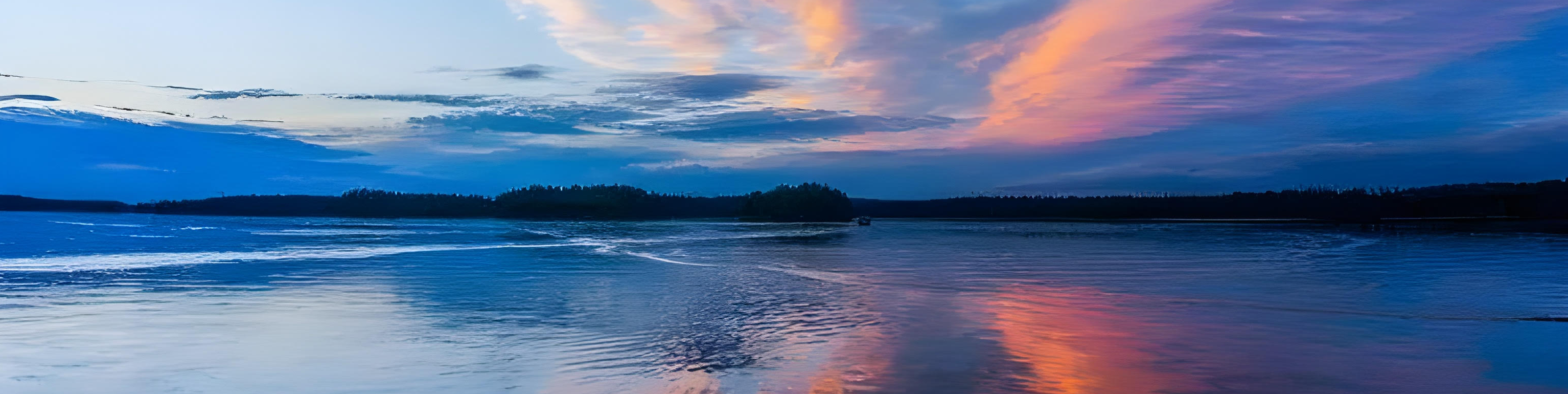 Image of sunset over water