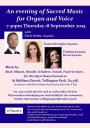 An evening of Sacred Music for Organ and Voice